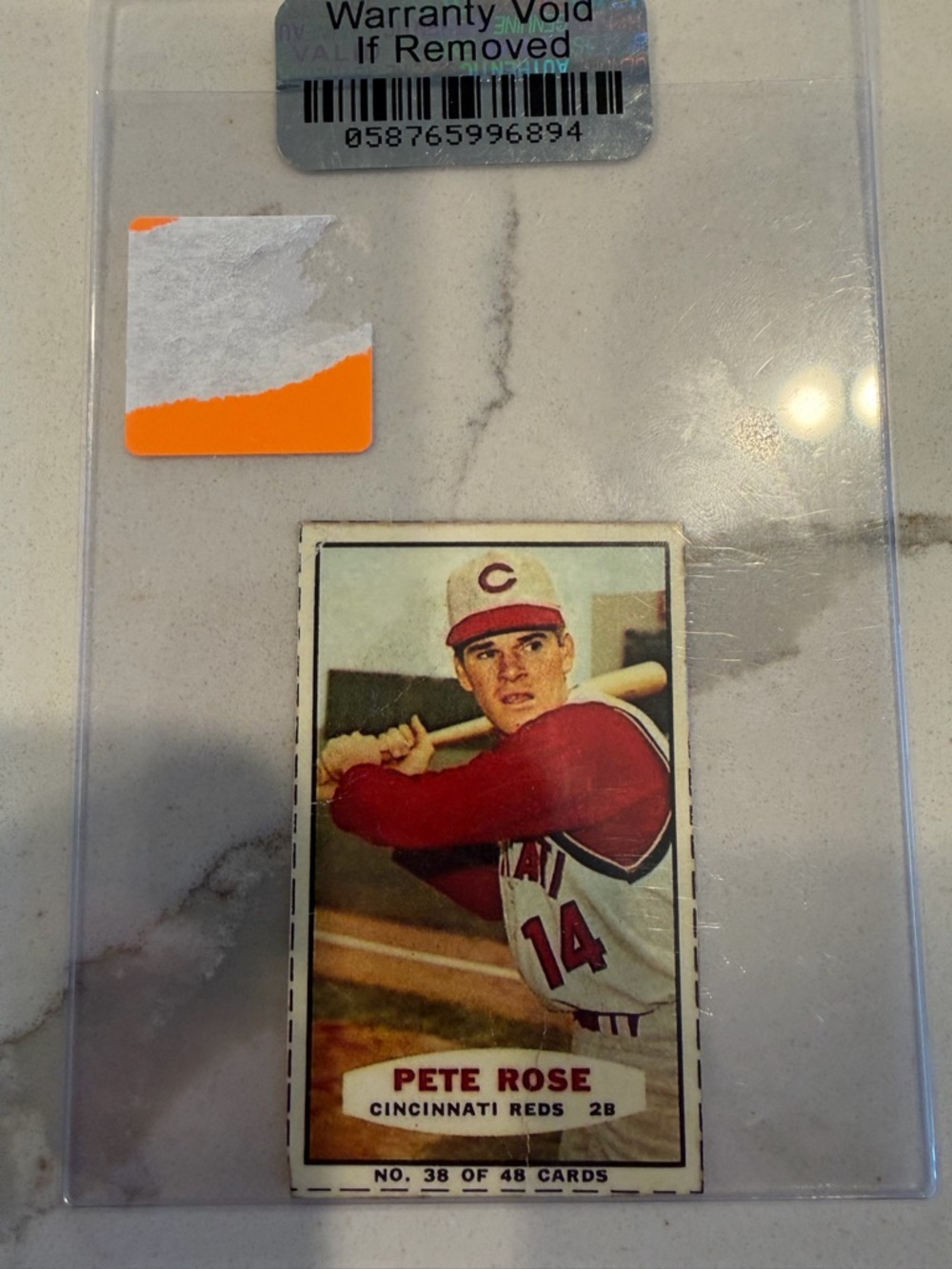Pete Rose Cincinnati Reds Vintage Baseball Card bazooka card from 1966
